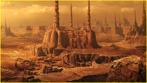 Planète Géonosis de l'univers Star Wars 